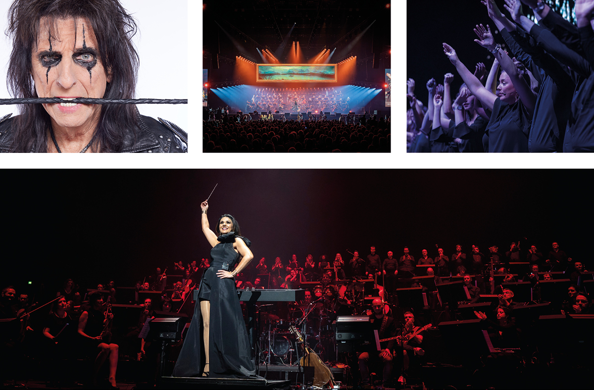 Bild von Alice Cooper Orchester und der Bühne