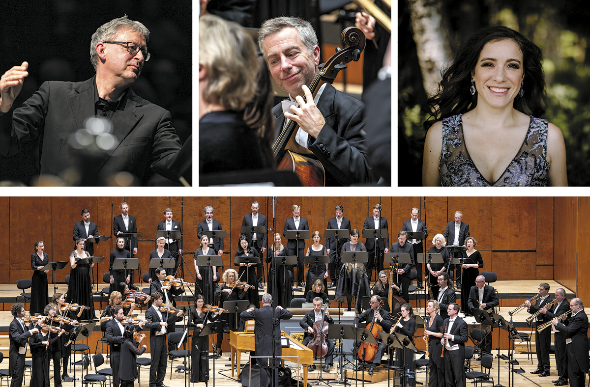 Orchester ist abgebildet, sowie Solisten